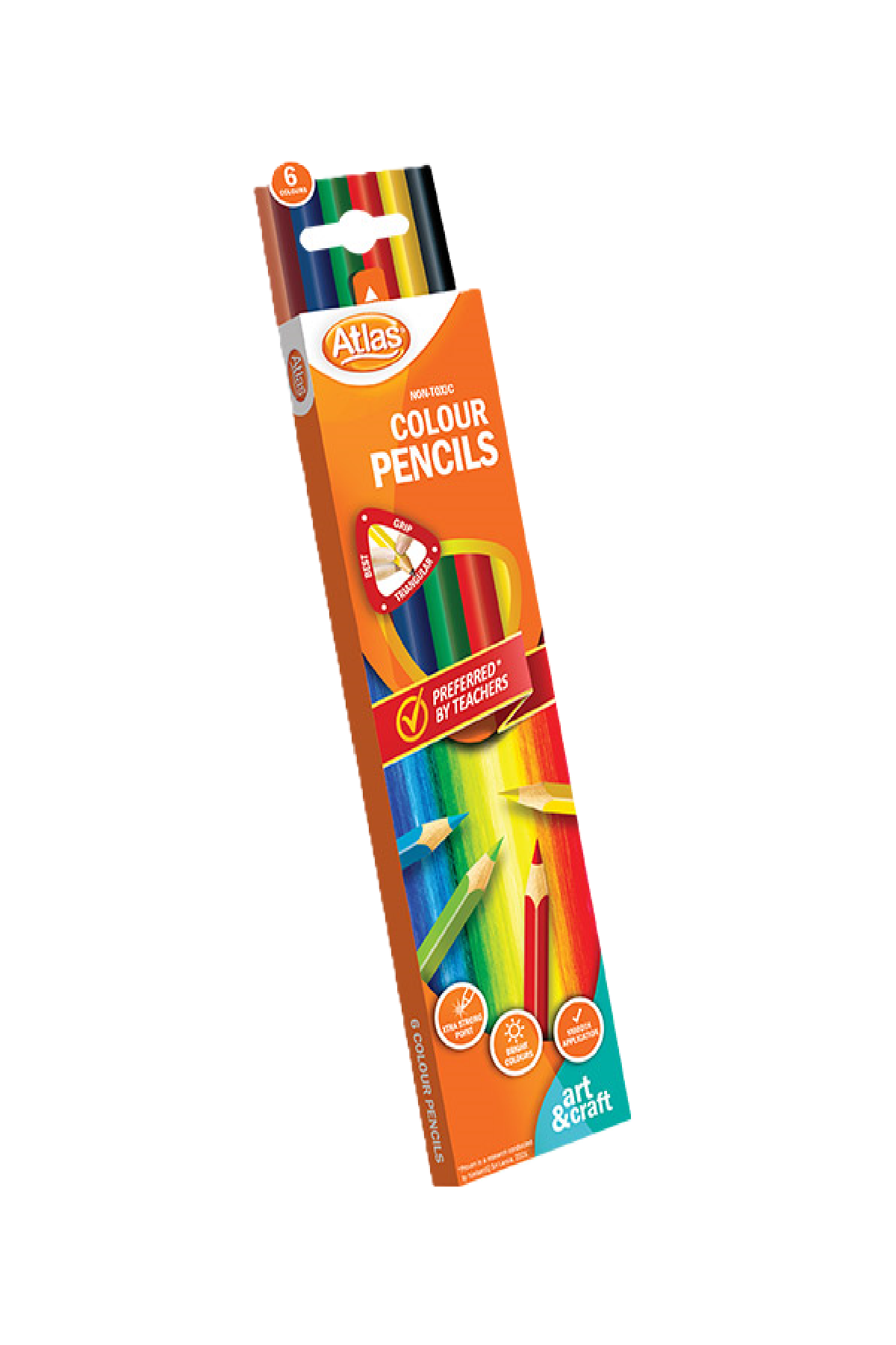 Atlas Colour Pencils | 6 Colours