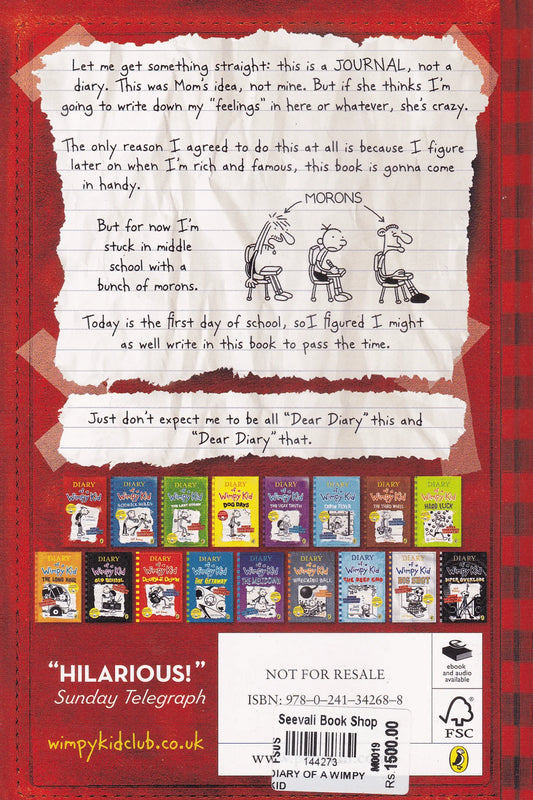 Diary of a wimpy kid | A Novel in cartoons
