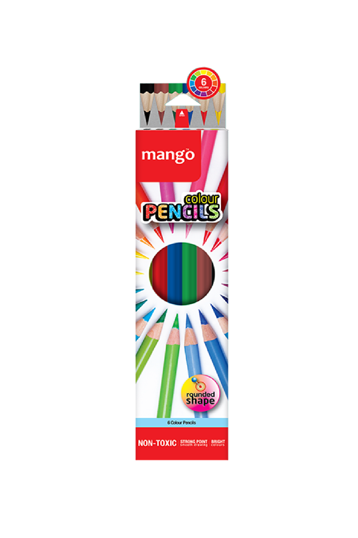 Mango 6 Colour Pencils