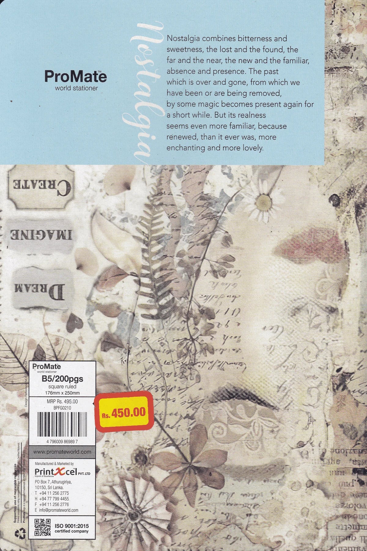 ProMate B5 Square Ruled 200 Pages