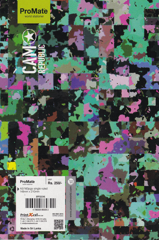 ProMate Ex Single Ruled 160 Pages