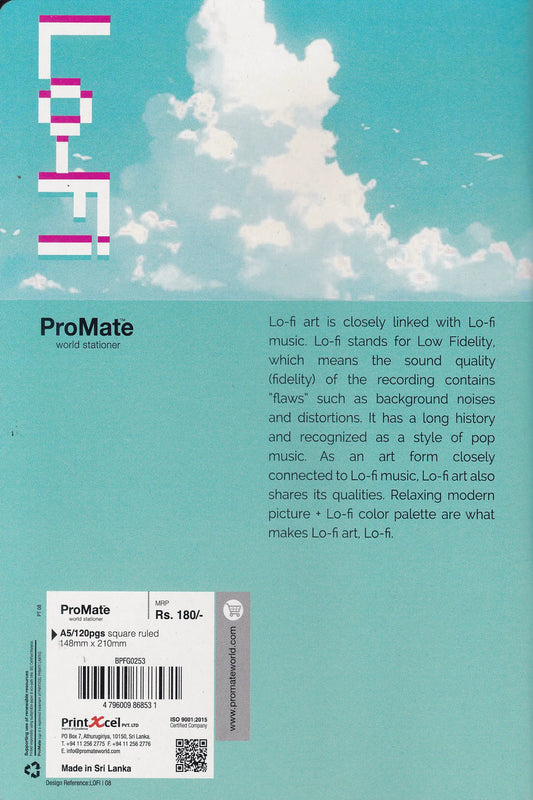 ProMate Ex Square Ruled 120 Pages