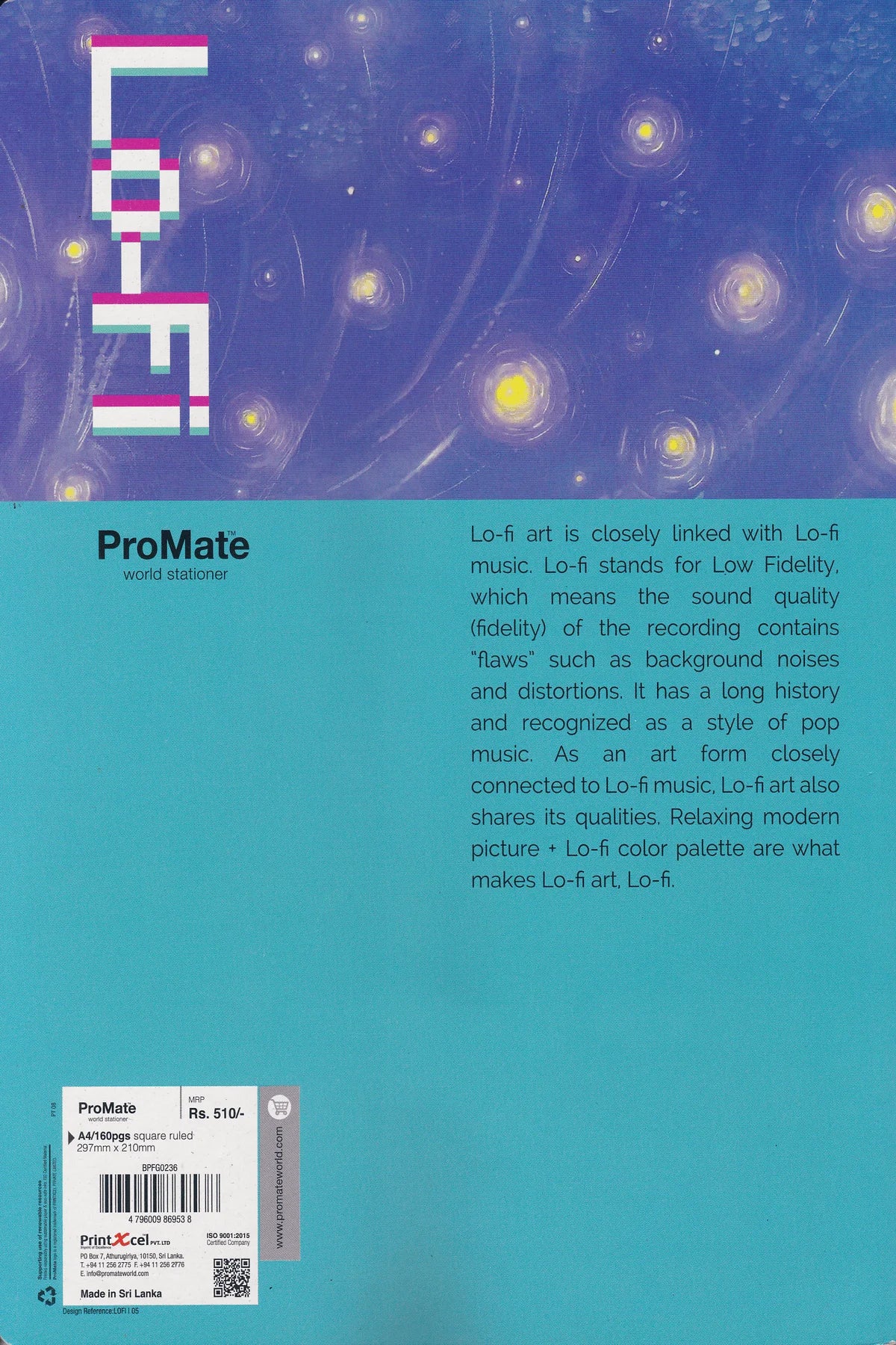 ProMate A4 Square Ruled 160 Pages