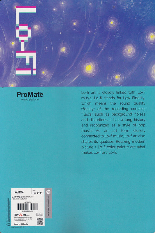 ProMate A4 Square Ruled 160 Pages