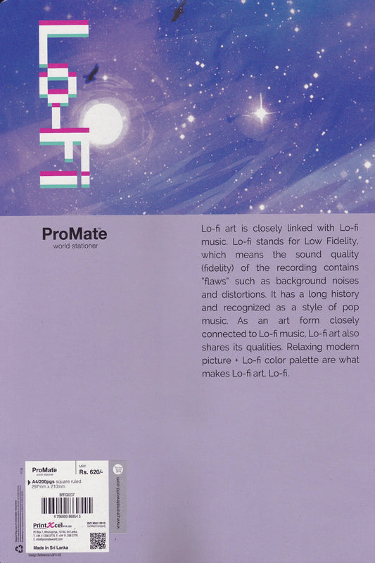 ProMate A4 Square Ruled 200 Pages