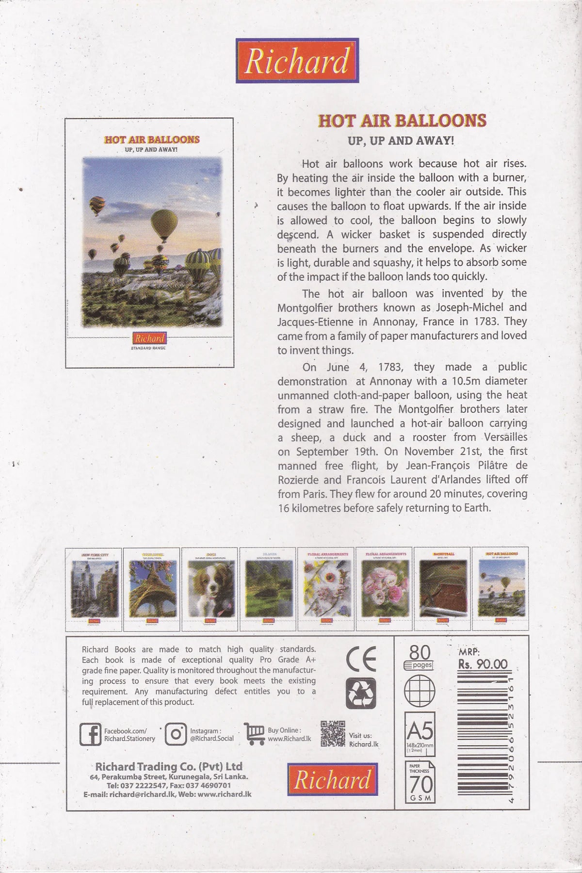 Richard Ex Square Ruled 80 Pages