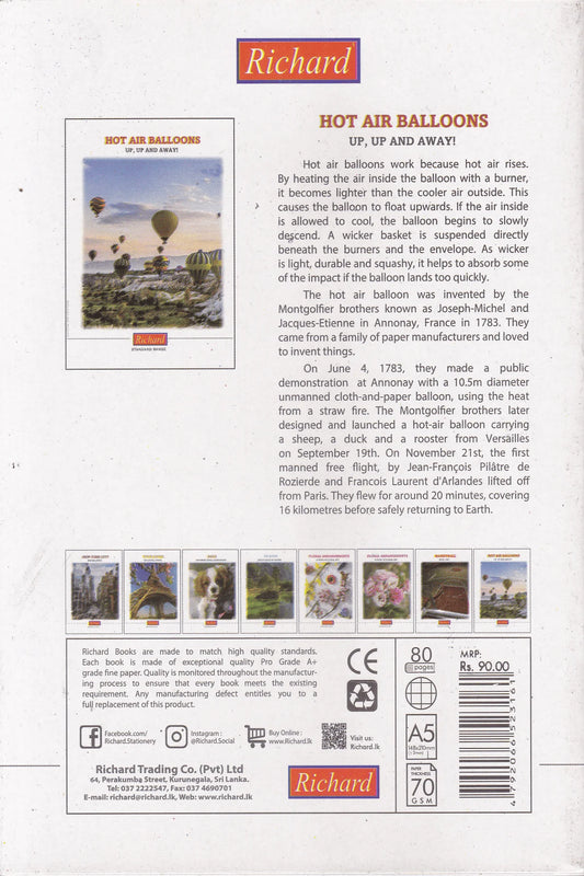 Richard Ex Square Ruled 80 Pages