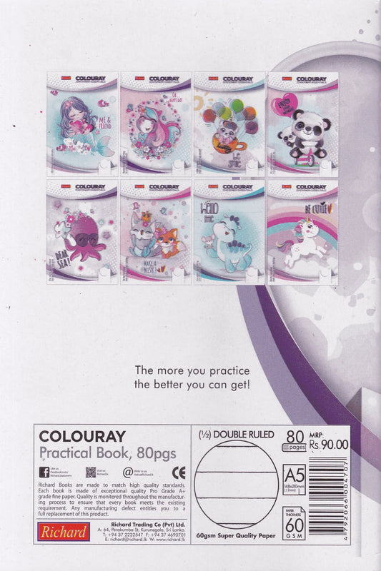 Richard 1/2" Double Ruled 80 Pages