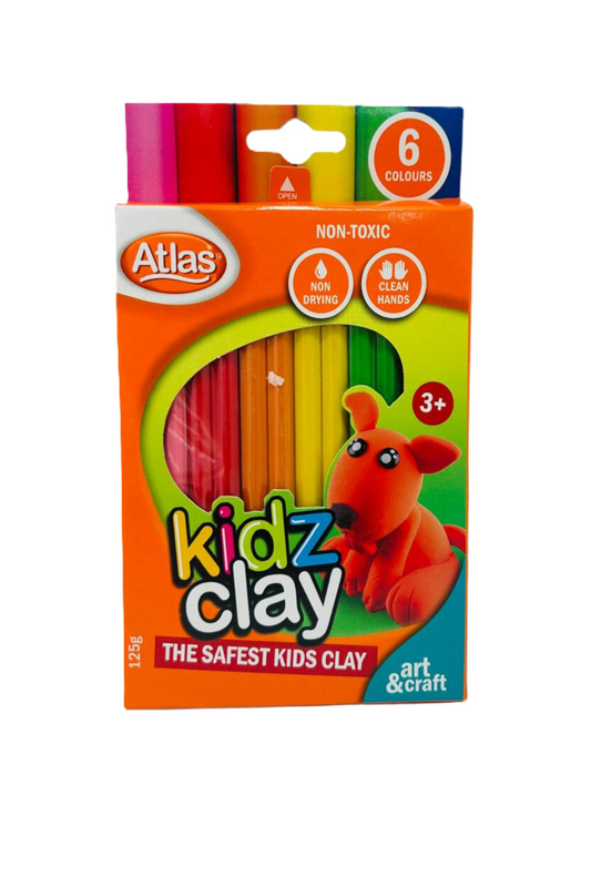 Atlas Kidz Clay 6 Colour | Large