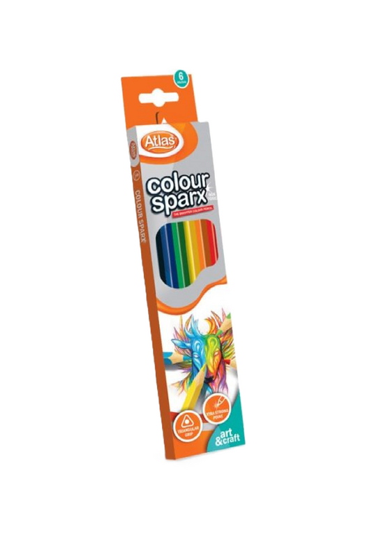 Atlas Sparx Colour Pencils | 6 Colours