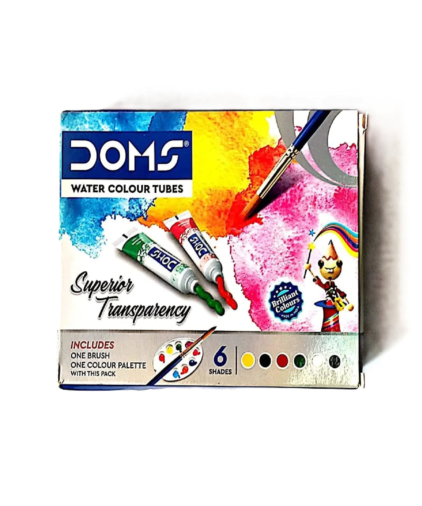 Doms Water Colour Tubes 6 Shades