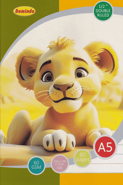 Dumindu 1/2" Double Ruled 80 Pages