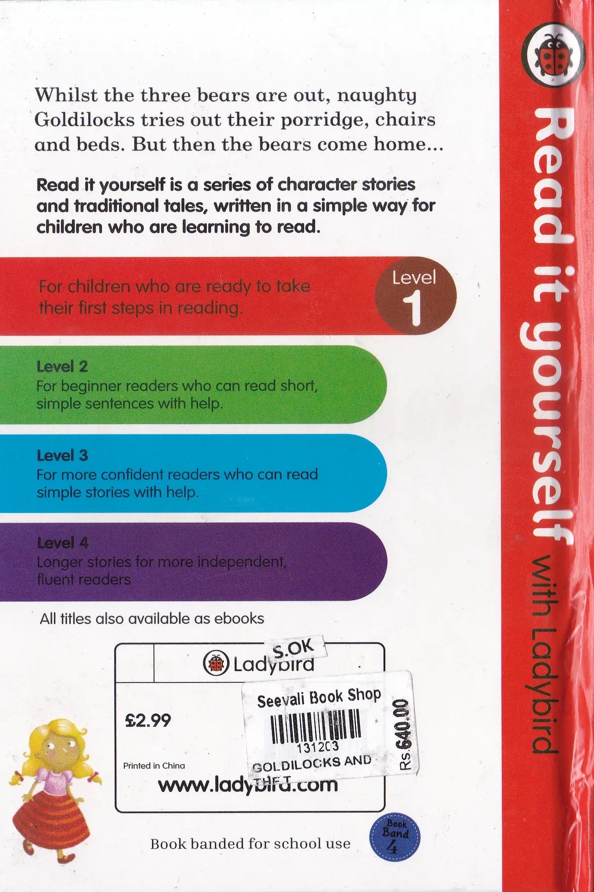 Goldilocks and the Three Bears -Read It Yourself with Ladybird Level 1