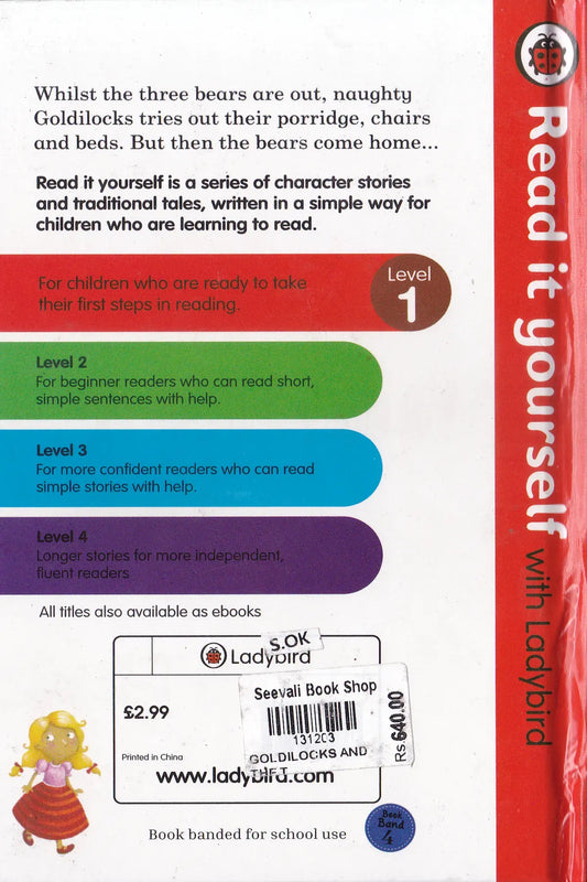 Goldilocks and the Three Bears -Read It Yourself with Ladybird Level 1