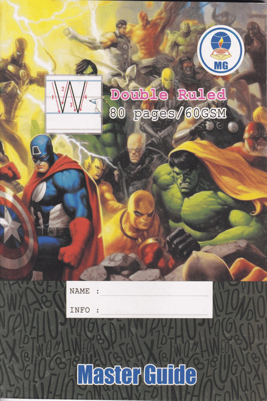 Master Guide Double Ruled 80 Pages