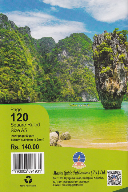 Guide Book Iii Ex Master Guide Ex Square Ruled 120 Pages – Seevali Bookshop (Pvt) Ltd
