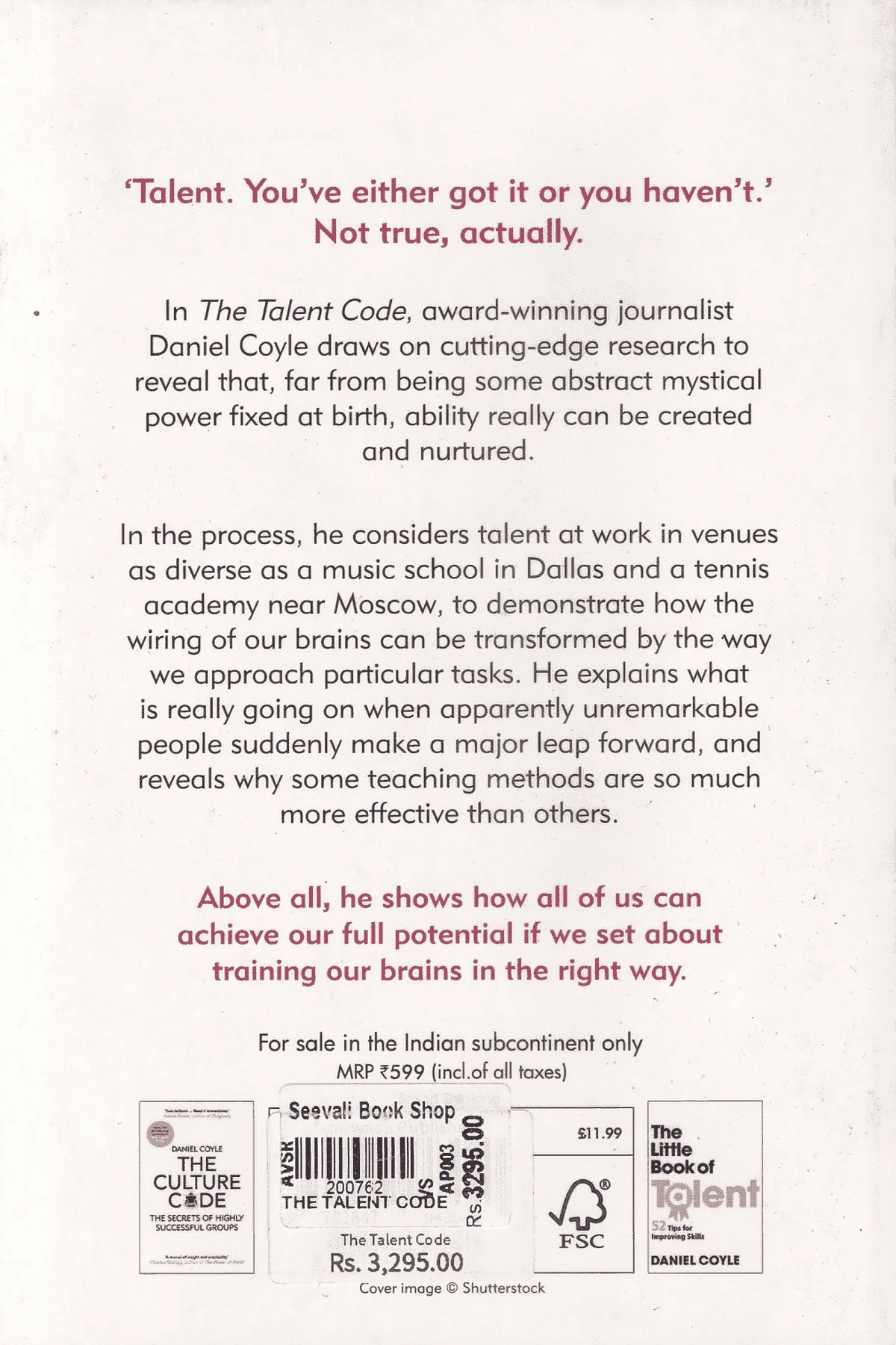 The Talent Code The Talent Code – Seevali Bookshop (Pvt) Ltd