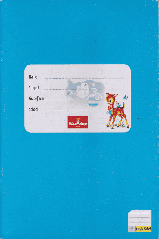 Weerodara 1" Single Ruled 80 Pages
